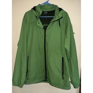 Storm Tech Performance Jacket Men's large windbreaker Waterproof Full Zip Green